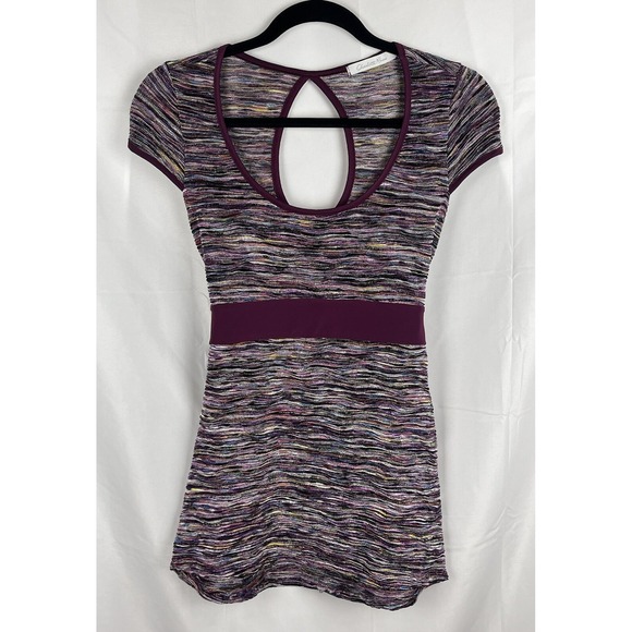 Y2K Charlotte Russe Multicolored‎ Top Crinkled Bodycon Rave/Club Wear Size S - Picture 1 of 16